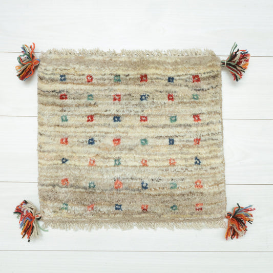 【2枚で46,000円】ギャッベ 38×42cm(BP-12569)