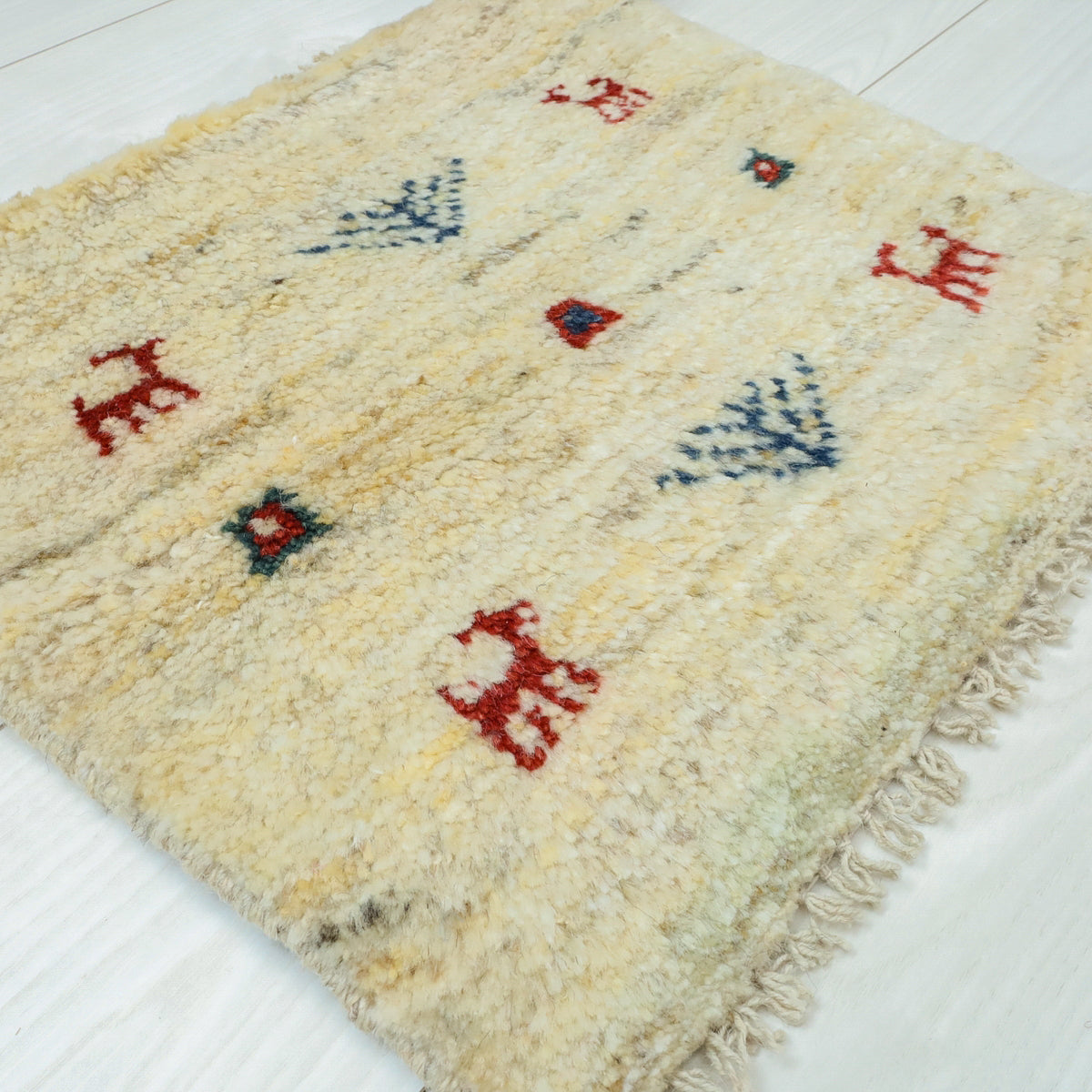 【2枚で46,000円】ギャッベ 38×44cm(BP-12581)