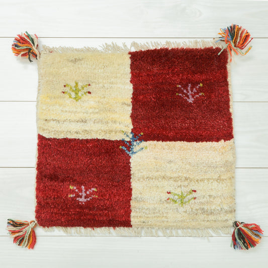 【2枚で46,000円】ギャッベ 40×44cm(BP-12582)