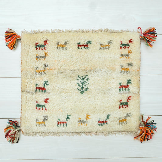 【2枚で46,000円】ギャッベ 36×44cm(BP-12586)