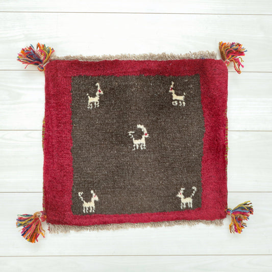 【2枚で46,000円】ギャッベ 40×45cm(BP-12631)