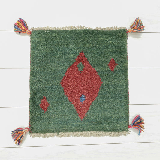 【2枚で46,000円】ギャッベ 41×39cm(BP-12635)