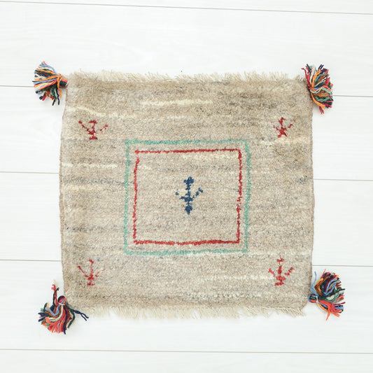 【2枚で46,000円】ギャッベ 39×43cm(BP-12636)