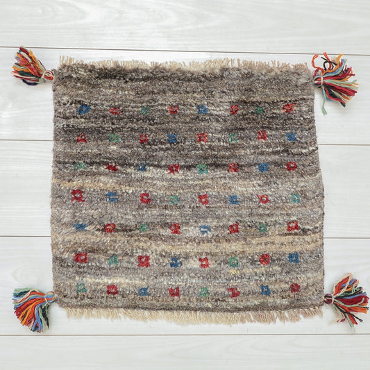 【2枚で46,000円】ギャッベ 38×42cm(BP-12640)