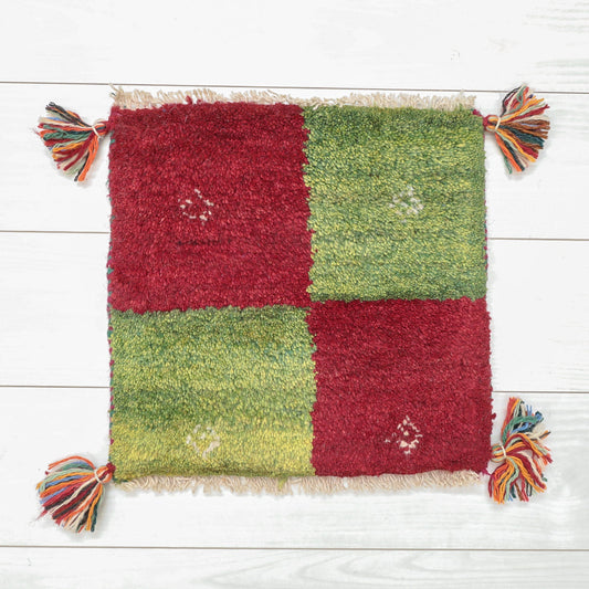 【2枚で46,000円】ギャッベ 36×37cm(BP-12643)