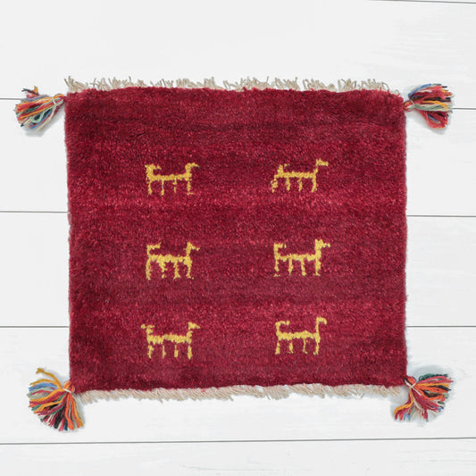 【2枚で46,000円】ギャッベ 39×46cm(BP-12645)