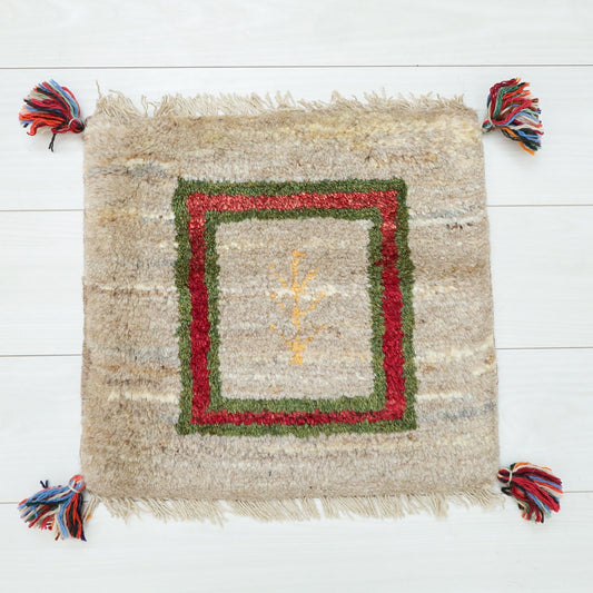 【2枚で46,000円】ギャッベ 40×43cm(BP-12646)