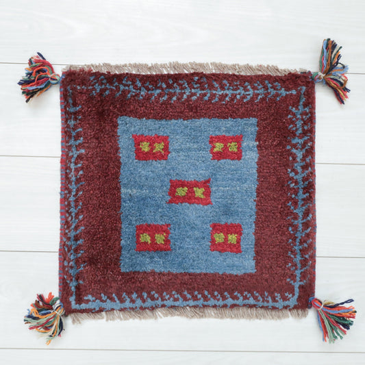 【2枚で46,000円】ギャッベ 38×41cm(BP-12647)