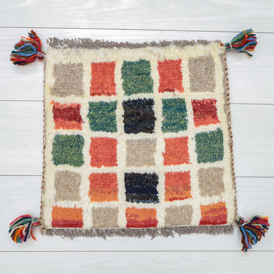 【2枚で46,000円】ギャッベ 37×39cm(BP-12656)