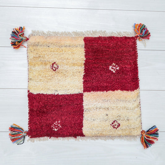 【2枚で46,000円】ギャッベ 36×41cm(BP-12662)
