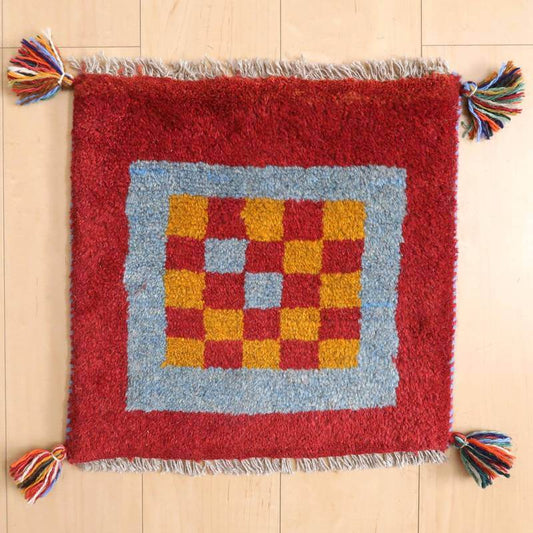 【2枚で46,000円】ギャッベ 42×42cm(BP-803)