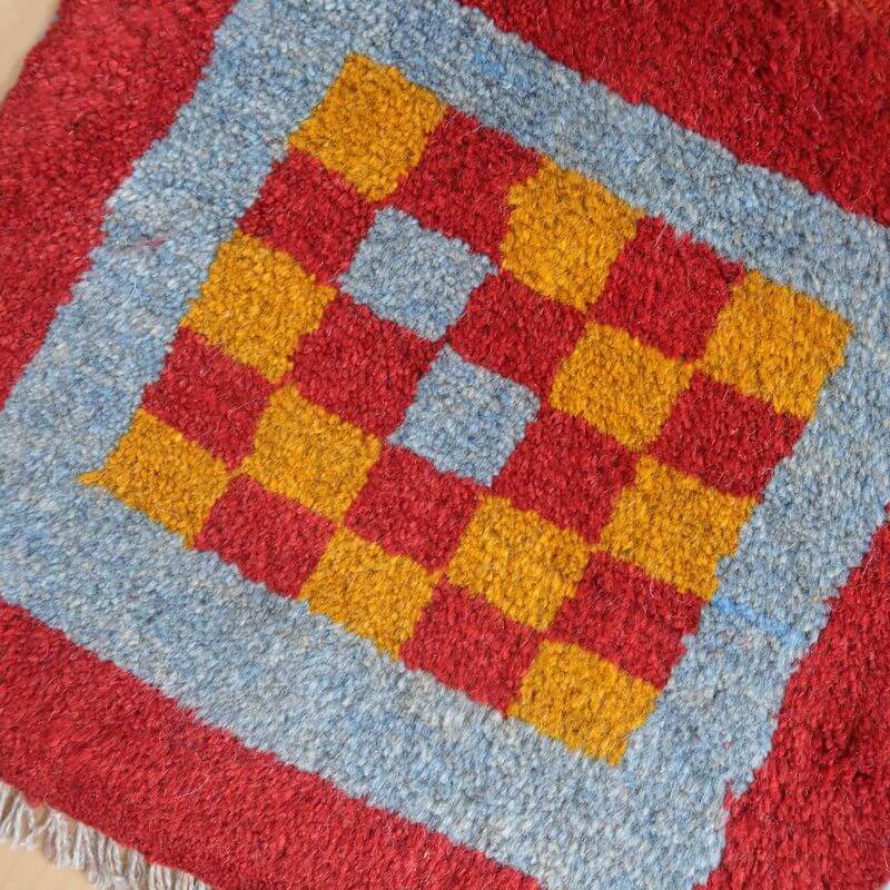 【2枚で46,000円】ギャッベ 42×42cm(BP-803)