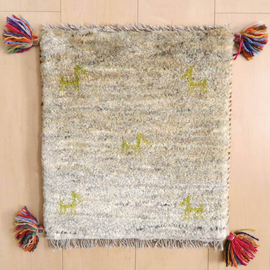 【2枚で46,000円】ギャッベ 42×38cm(BP-807)