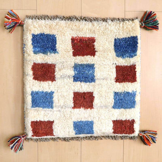 【2枚で46,000円】ギャッベ 41×40cm(BP-824)