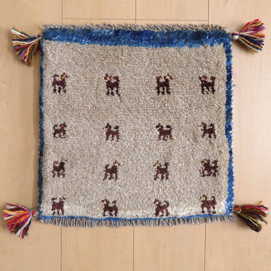 【2枚で46,000円】ギャッベ 39×40cm(BP-842)