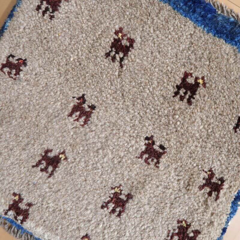 【2枚で46,000円】ギャッベ 39×40cm(BP-842)