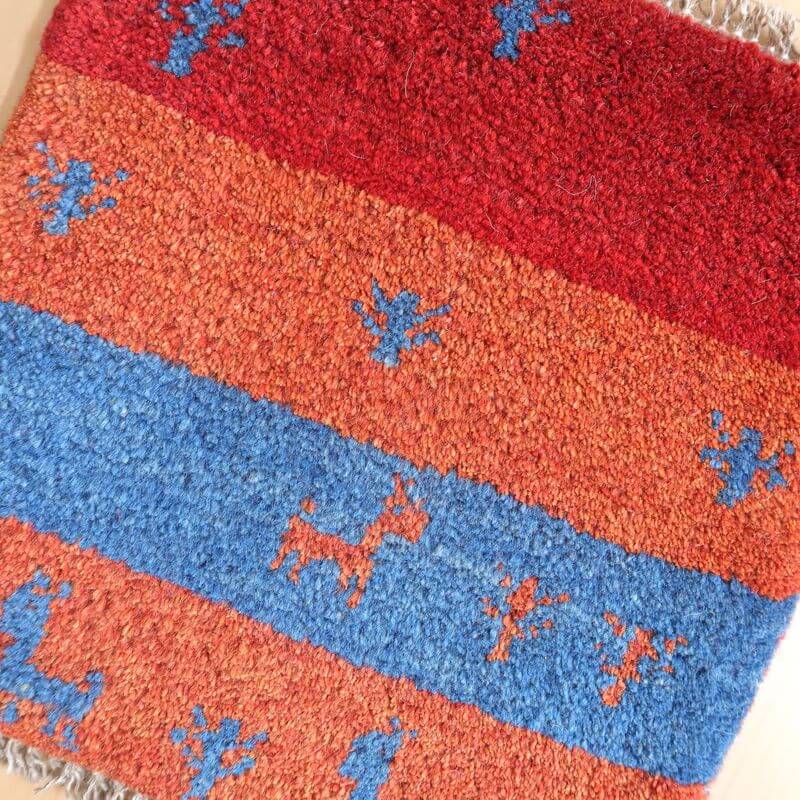 【2枚で46,000円】ギャッベ 42×42cm(BP-844)