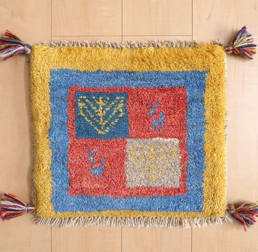 【2枚で46,000円】ギャッベ 38×42cm(BP-853)