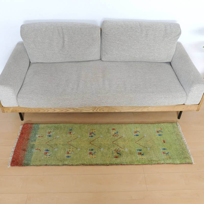 ギャッベ(カシュクリ) 154×49cm(BR-10984)