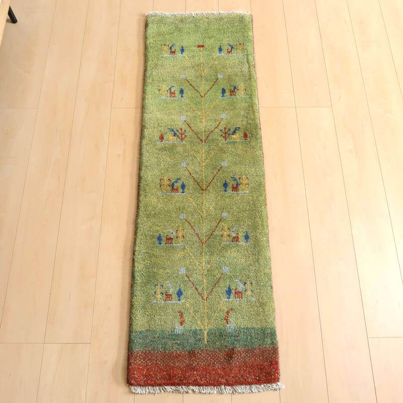 ギャッベ(カシュクリ) 154×49cm(BR-10984)