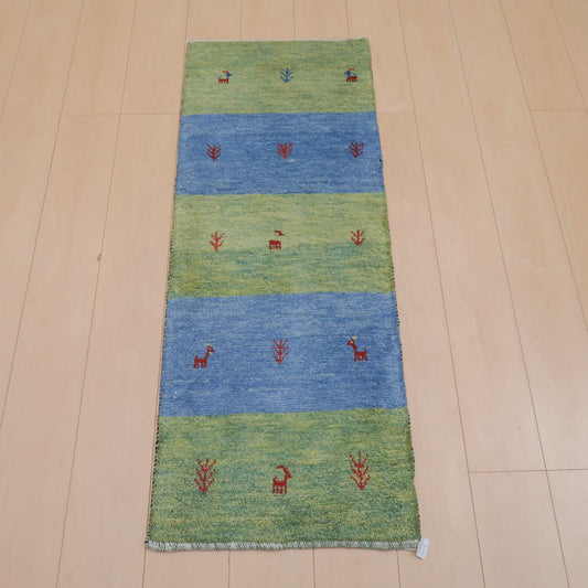 ギャッベ(ラティーフ) 130×50cm(BR-11638)