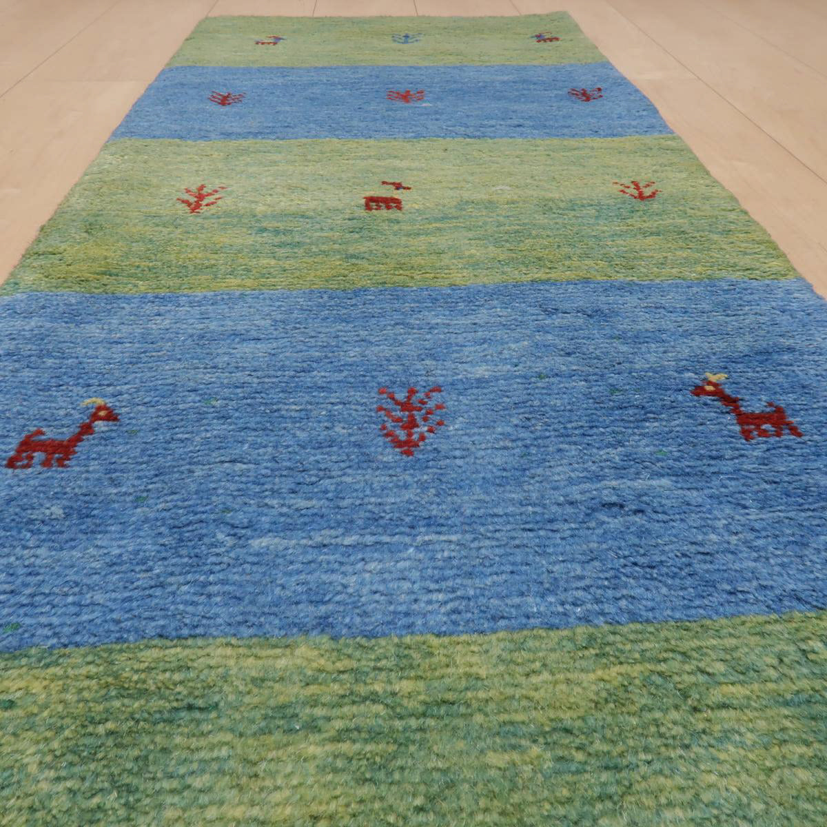 ギャッベ(ラティーフ) 130×50cm(BR-11638)