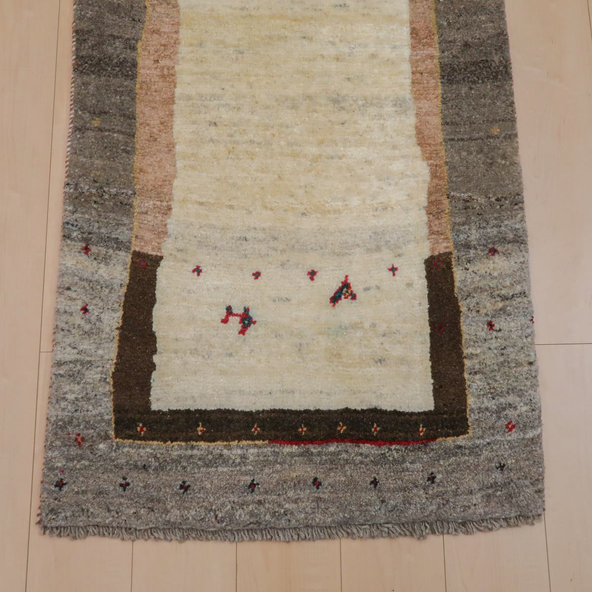 ギャッベ(ラティーフ) 153×74cm(BR-11655)