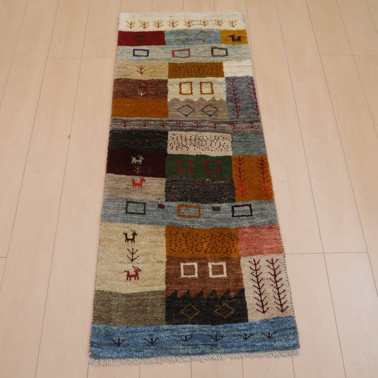 ギャッベ(ラティーフ) 150×63cm(BR-11663)