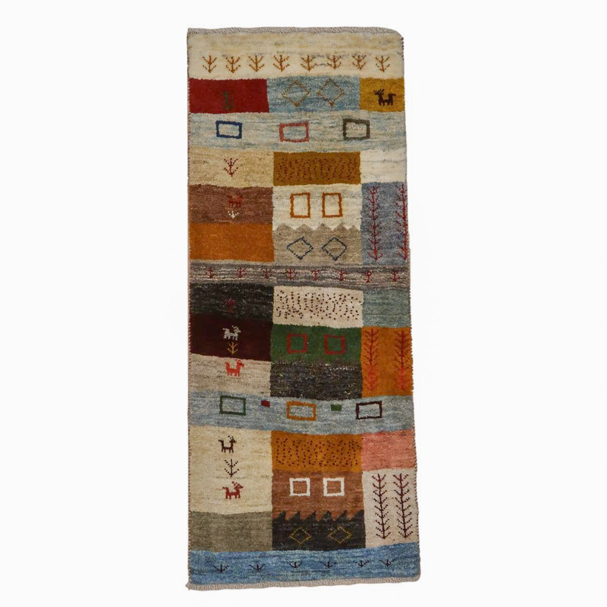 ギャッベ(ラティーフ) 150×63cm(BR-11663)