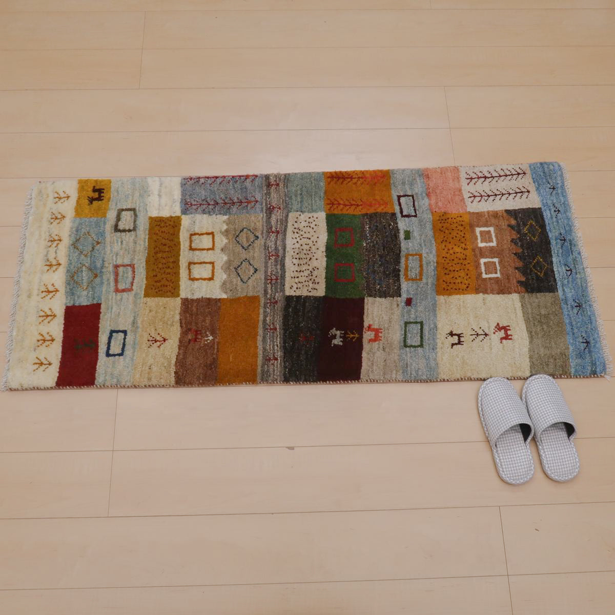 ギャッベ(ラティーフ) 150×63cm(BR-11663)