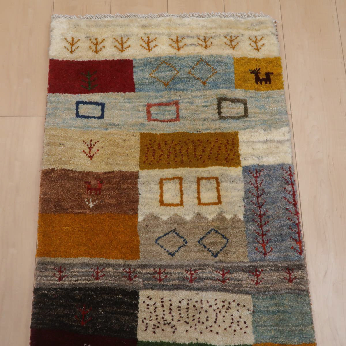 ギャッベ(ラティーフ) 150×63cm(BR-11663)