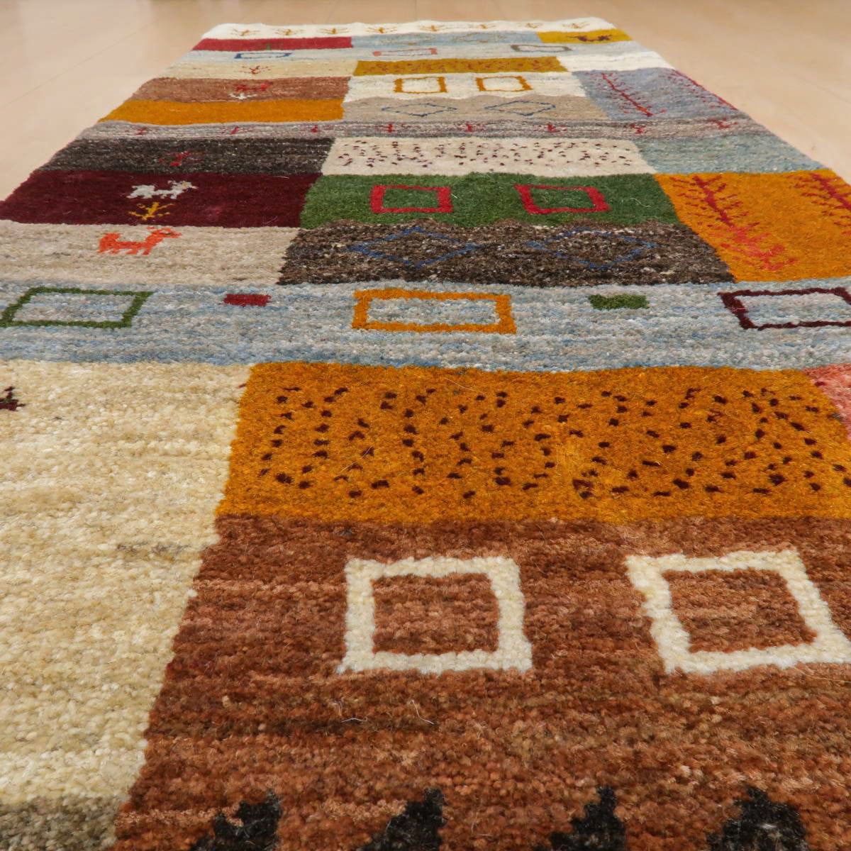 ギャッベ(ラティーフ) 150×63cm(BR-11663)