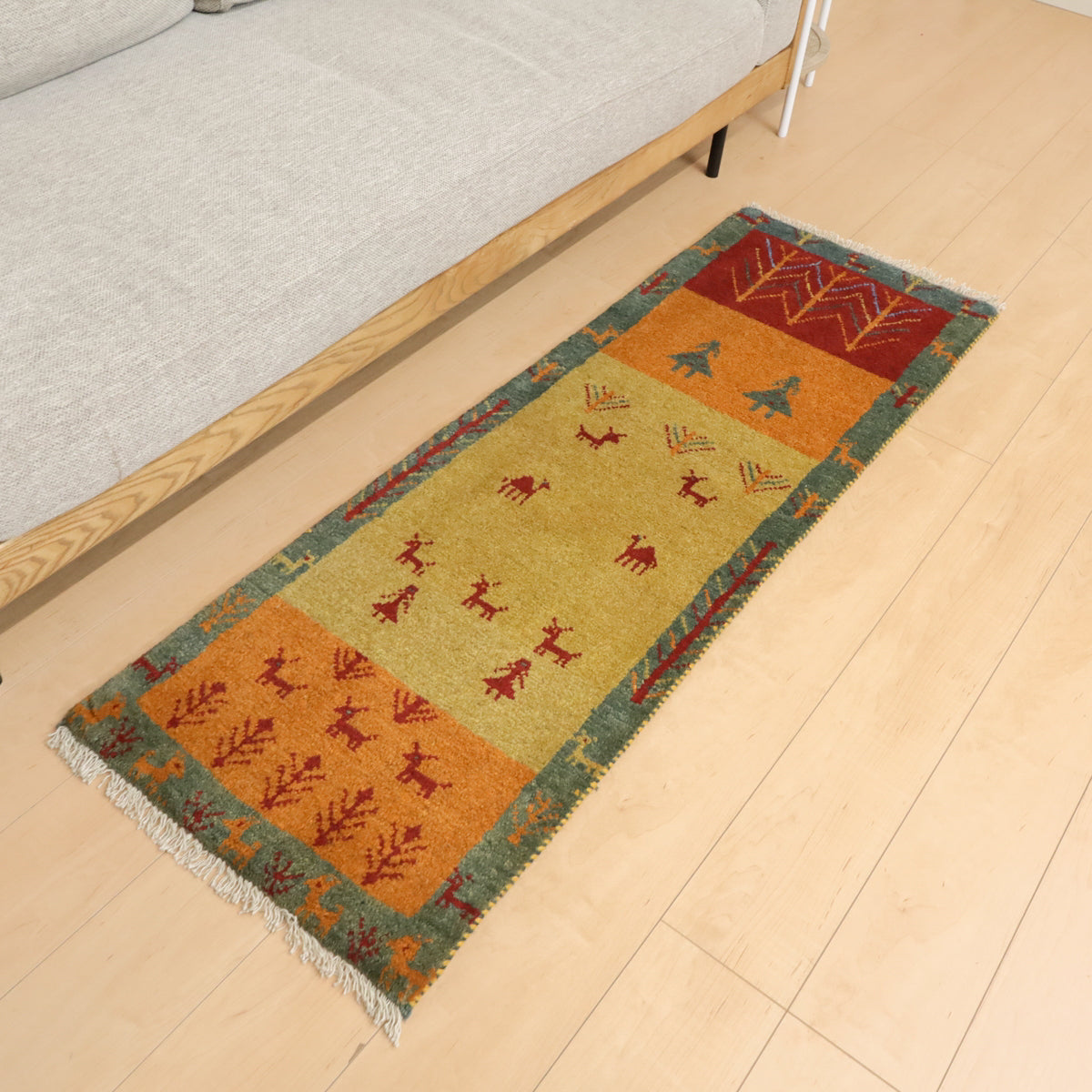 ギャッベ(ギャッベ) 152×53cm(BR-12466)