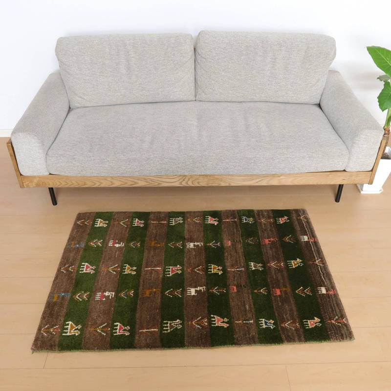 ギャッベ/カシュクリ、細かな上質ランク 128×84cm(BS-10623)