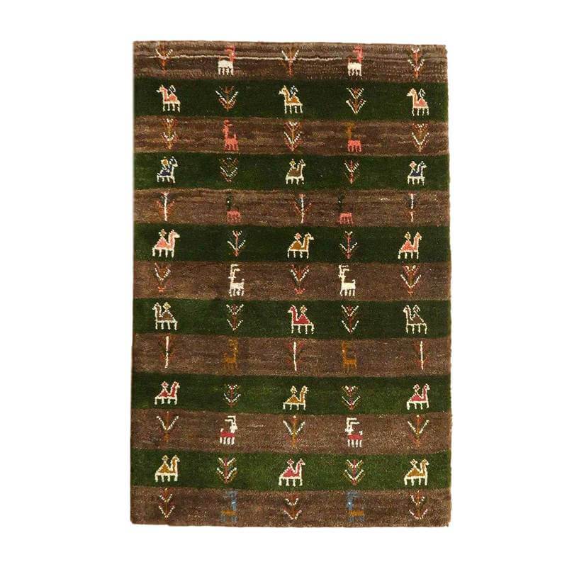 ギャッベ/カシュクリ、細かな上質ランク  128×84cm(BS-10623)