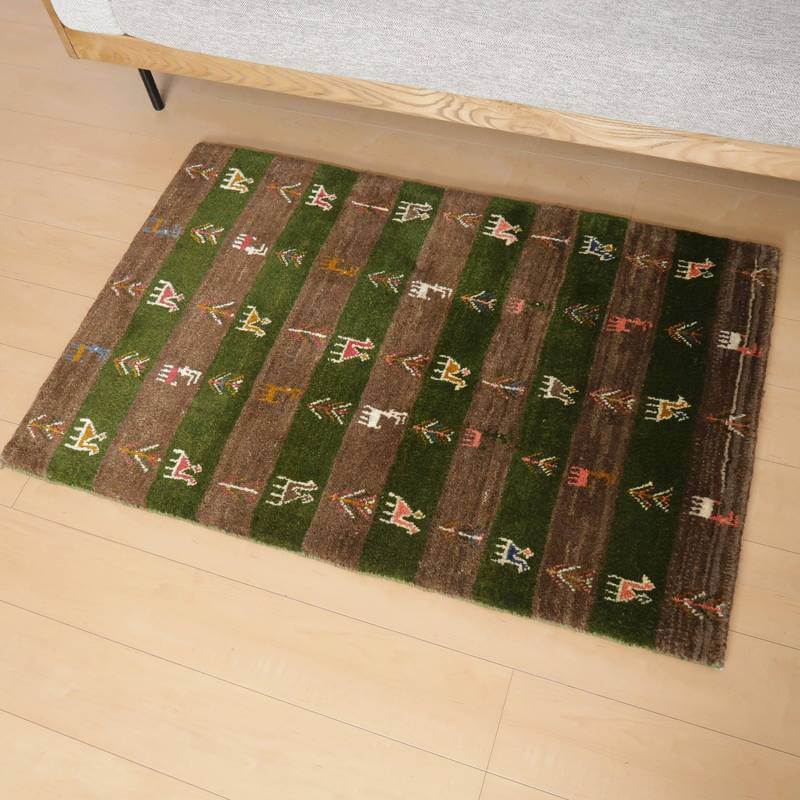 ギャッベ/カシュクリ、細かな上質ランク  128×84cm(BS-10623)