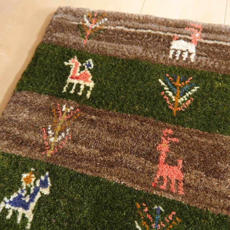 ギャッベ/カシュクリ、細かな上質ランク  128×84cm(BS-10623)