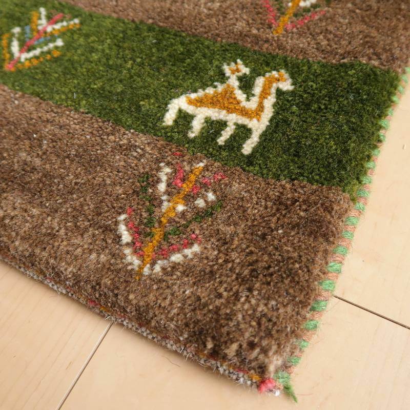 ギャッベ/カシュクリ、細かな上質ランク 128×84cm(BS-10623)