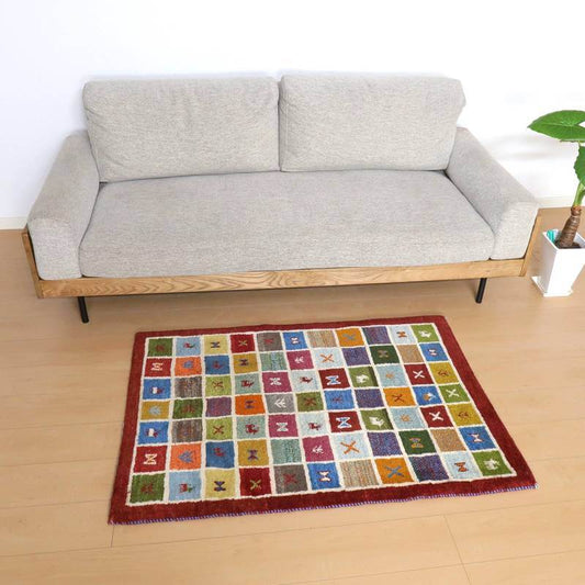 ギャッベ 123×85cm(BS-10641)