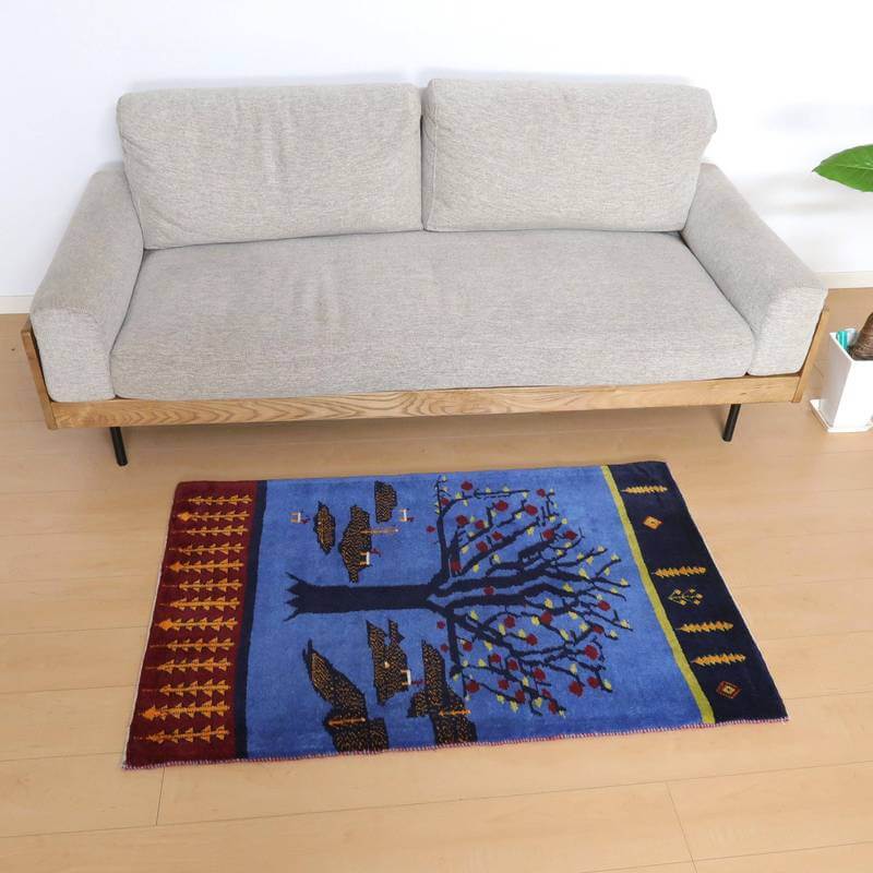 ギャッベ/カシュクリ、細かな上質ランク 127×79cm(BS-10647)