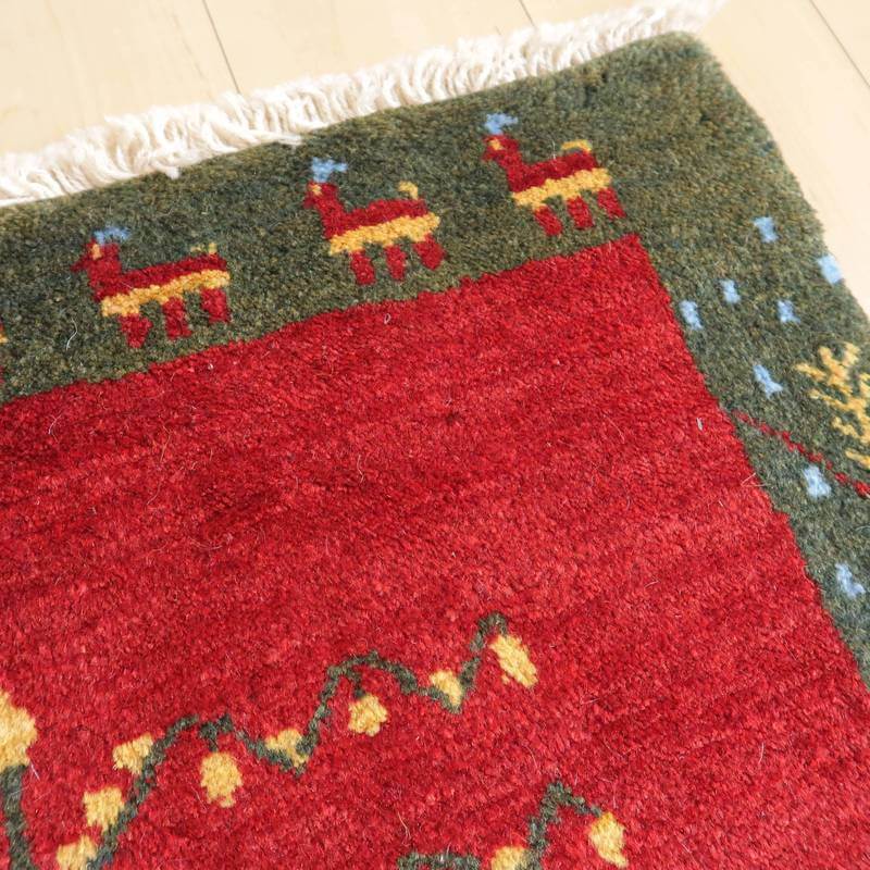 ギャッベ/カシュクリ、細かな上質ランク 120×76cm(BS-10694)