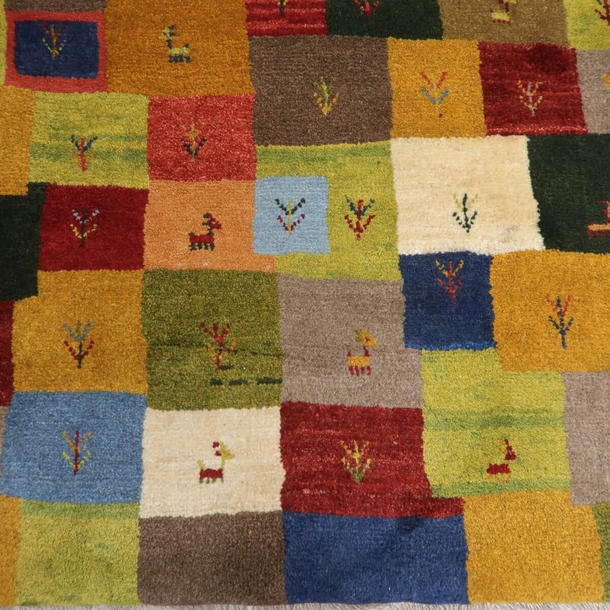 ギャッベ(カシュクリ) 121×85cm(BS-11490)
