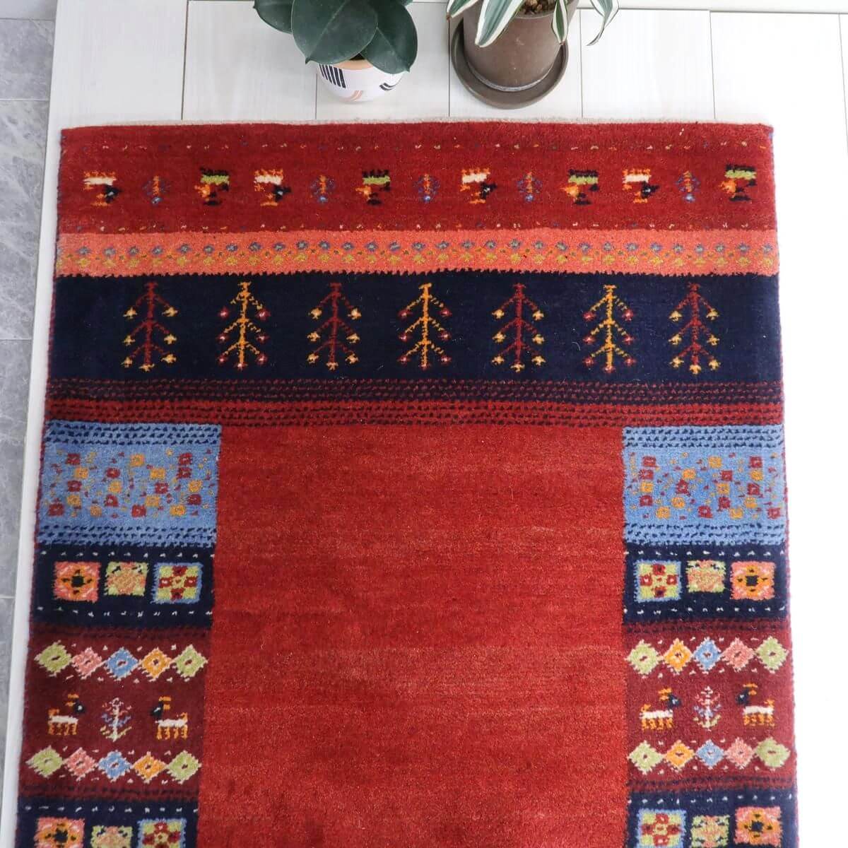 ギャッベ(カシュクリ) 125×80cm(BS-11505)