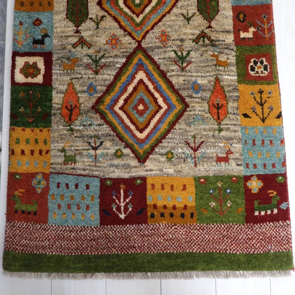 ギャッベ(ラティーフ) 125×80cm(BS-11516)