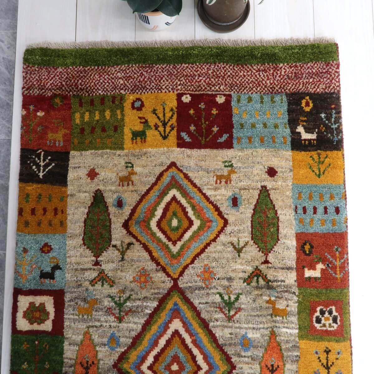 ギャッベ(ラティーフ) 125×80cm(BS-11516)