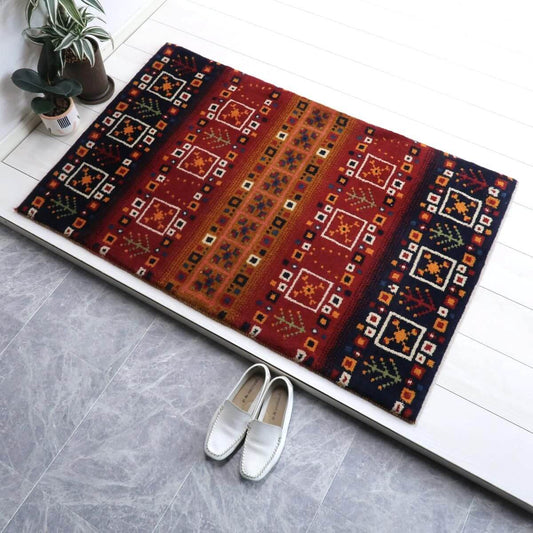 ギャッベ(カシュクリ) 125×79cm(BS-11518)