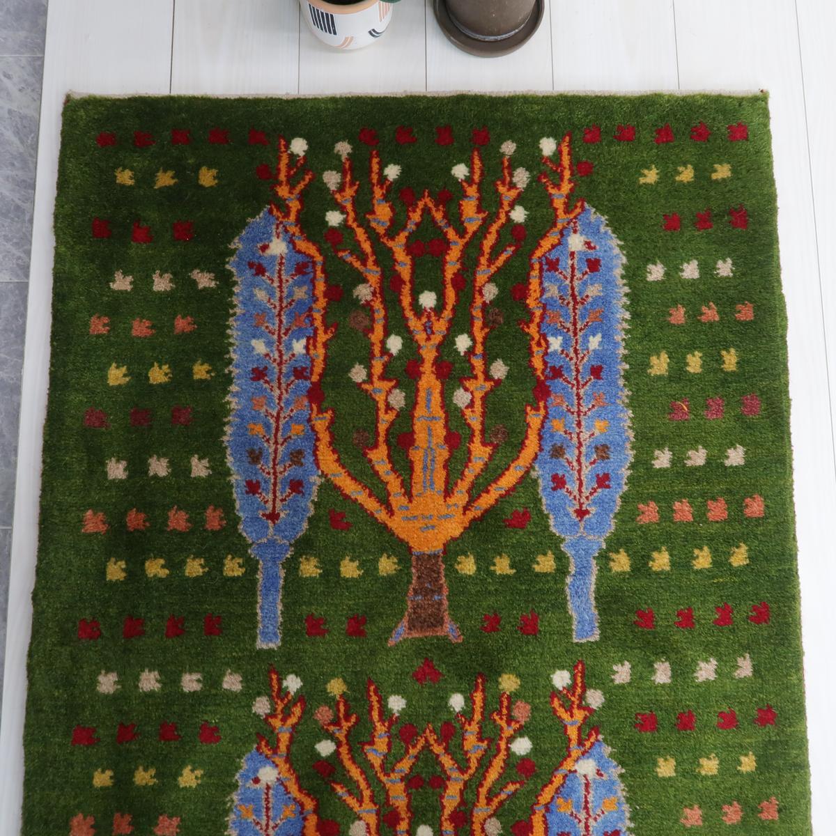 ギャッベ(ラティーフ) 124×83cm(BS-11526)