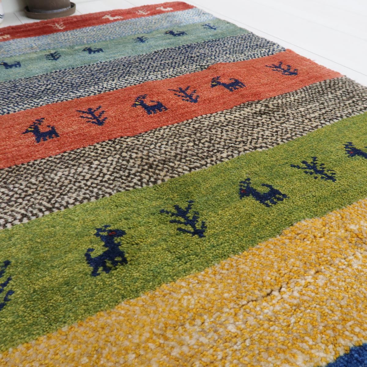 ギャッベ(ラティーフ) 125×83cm(BS-11541)