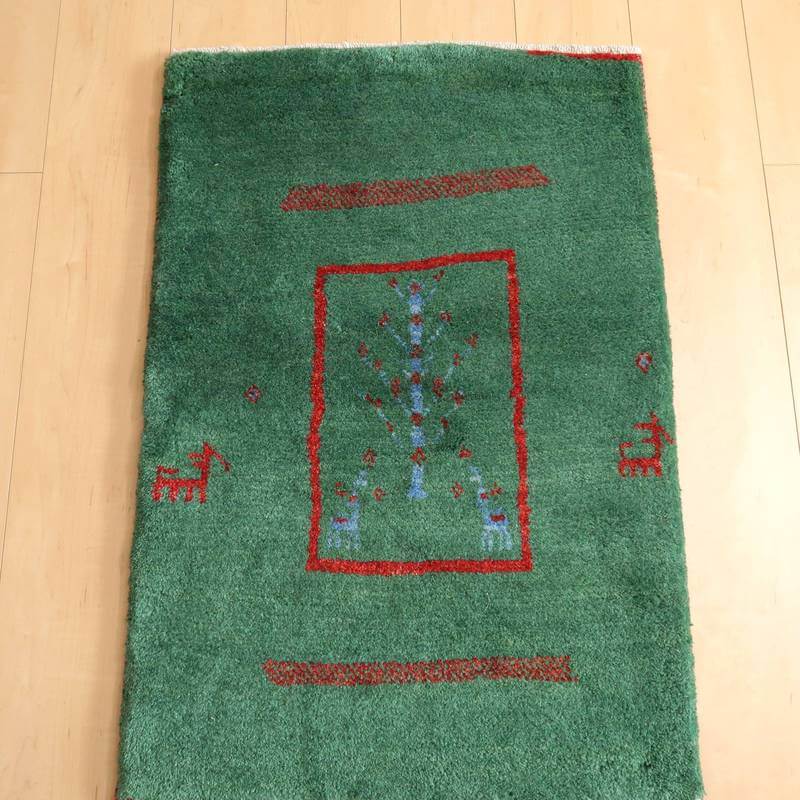 ギャッベ/カシュクリ、細かな上質ランク 92×62cm(BSS-10664)