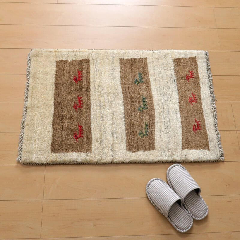 ギャッベ/カシュクリ、細かな上質ランク 92×60cm(BSS-10725)
